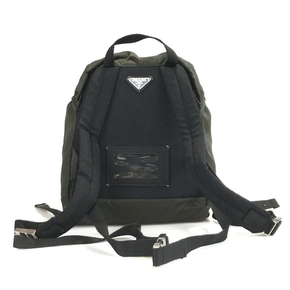 PRADA Tessuto Montagna V140 Ebano Green Nylon Backpack - Picture 2 of 10